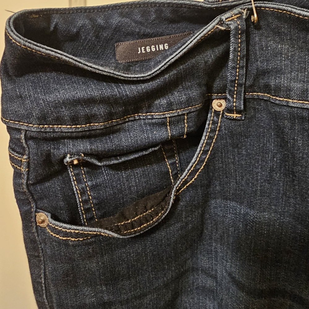 Torrid Blue Straight Leg Jeans with Subtle Fading - Picture 3 of 3
